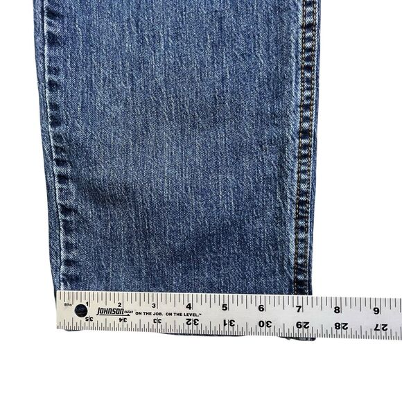 Levi's 505 Jeans Mens 36x32 Medium Wash Blue Denim Straight Leg Zip Fly Classic - Picture 12 of 12